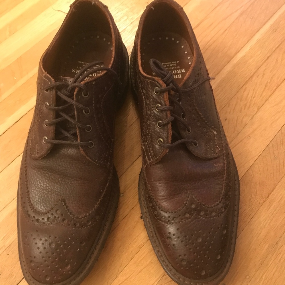 Brooks Brothers Wingtip Lug Sole Oxford Shoe